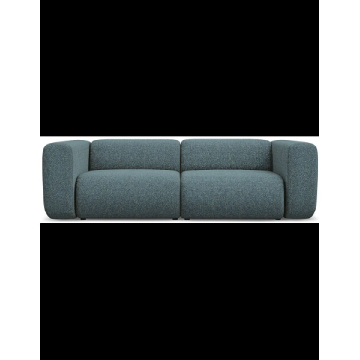 Ekahi 3-personers modulsofa i polyester B228 cm - Meleret jeansblå