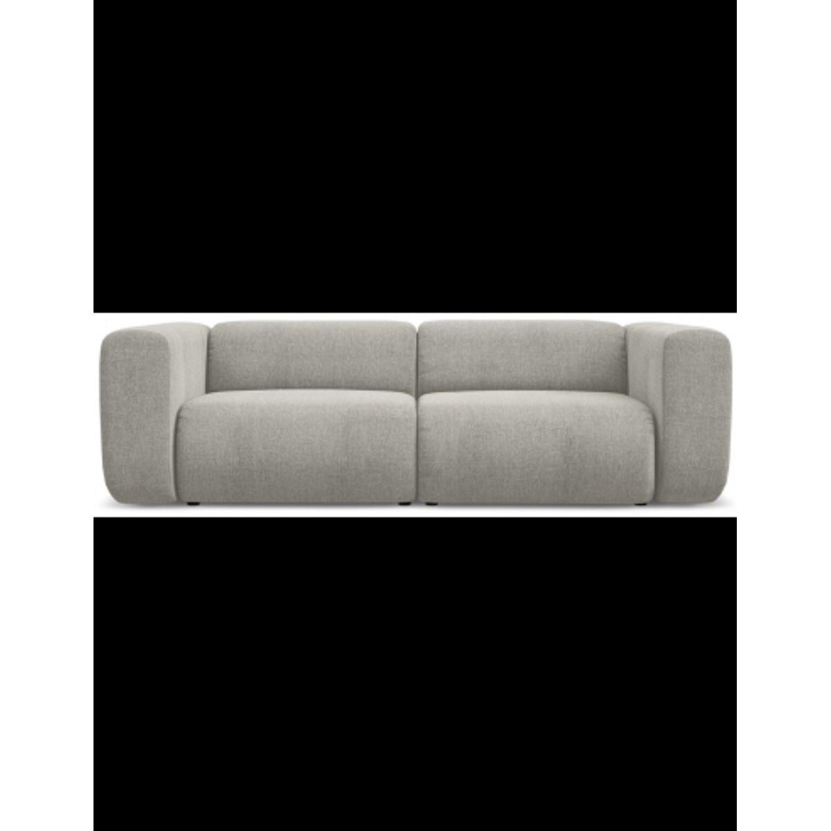 Ekahi 3-personers modulsofa i chenille B228 cm - Beige