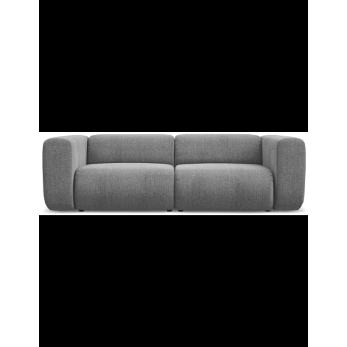 Ekahi 3-personers modulsofa i chenille B228 cm - Grå