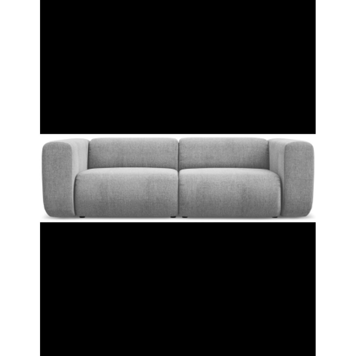 Ekahi 3-personers modulsofa i chenille B228 cm - Lysegrå