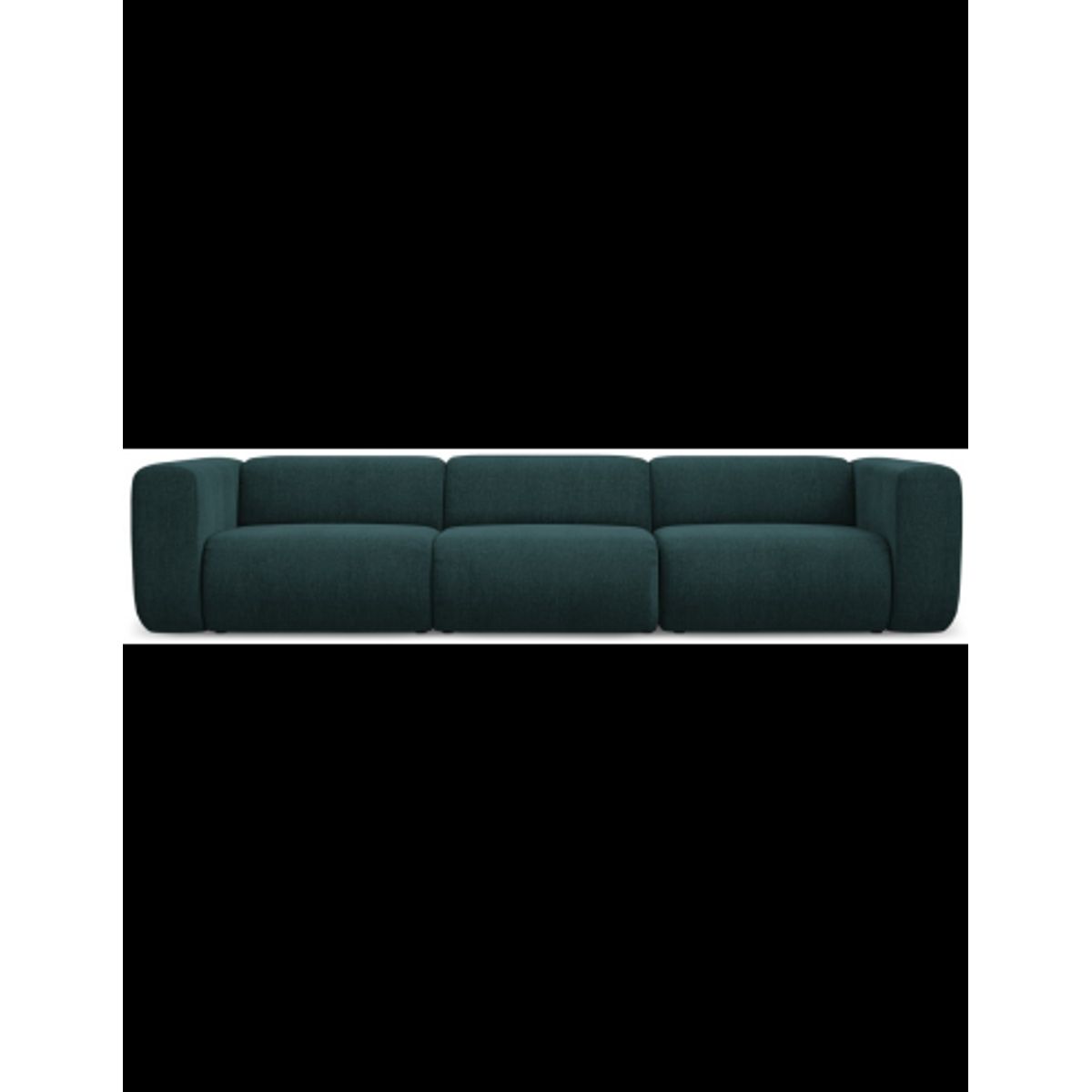 Ekahi 4-personers modulsofa i chenille B319 cm - Marine