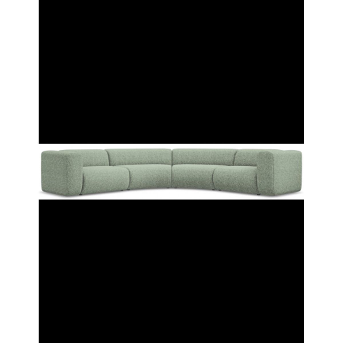 Ekahi buet hjørne modulsofa i polyester 318 x 318 cm - Meleret mint