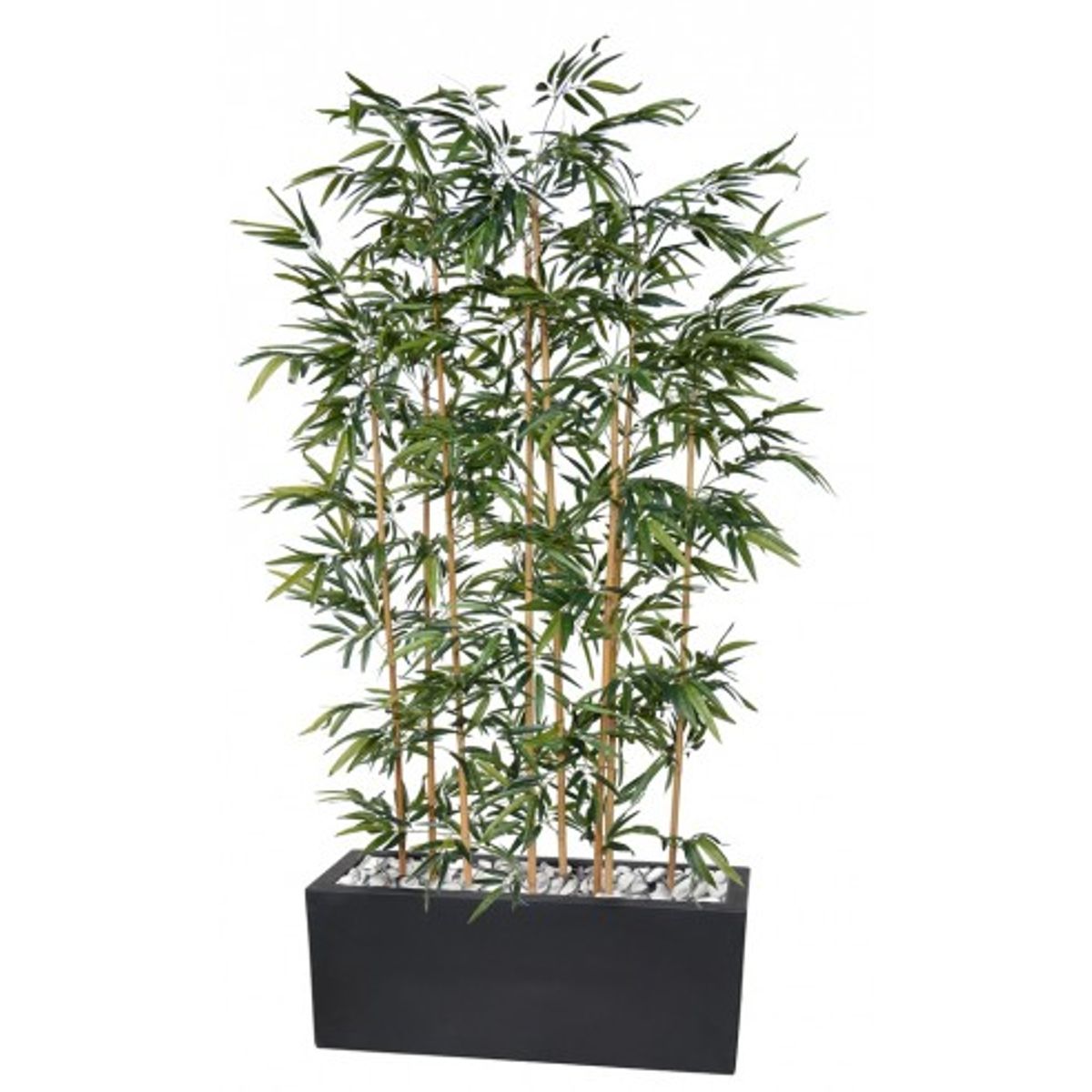 Stor kunstig bambus plante med potte H240 x B100 cm