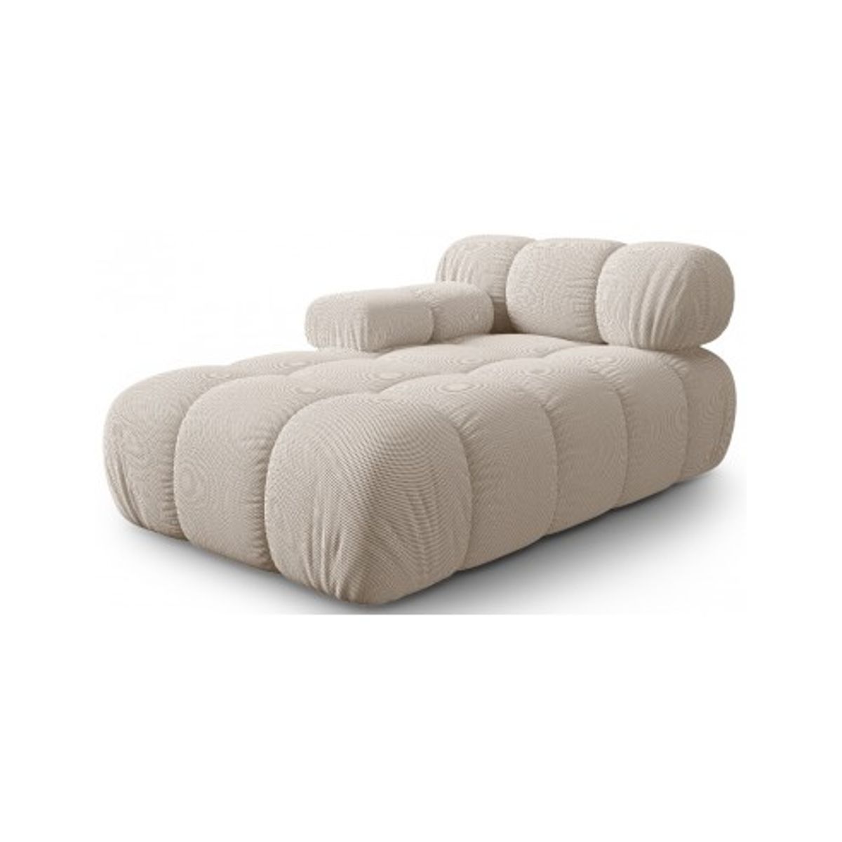 Bellis venstrevendt daybed i 3D polyester B155 cm - Lys beige