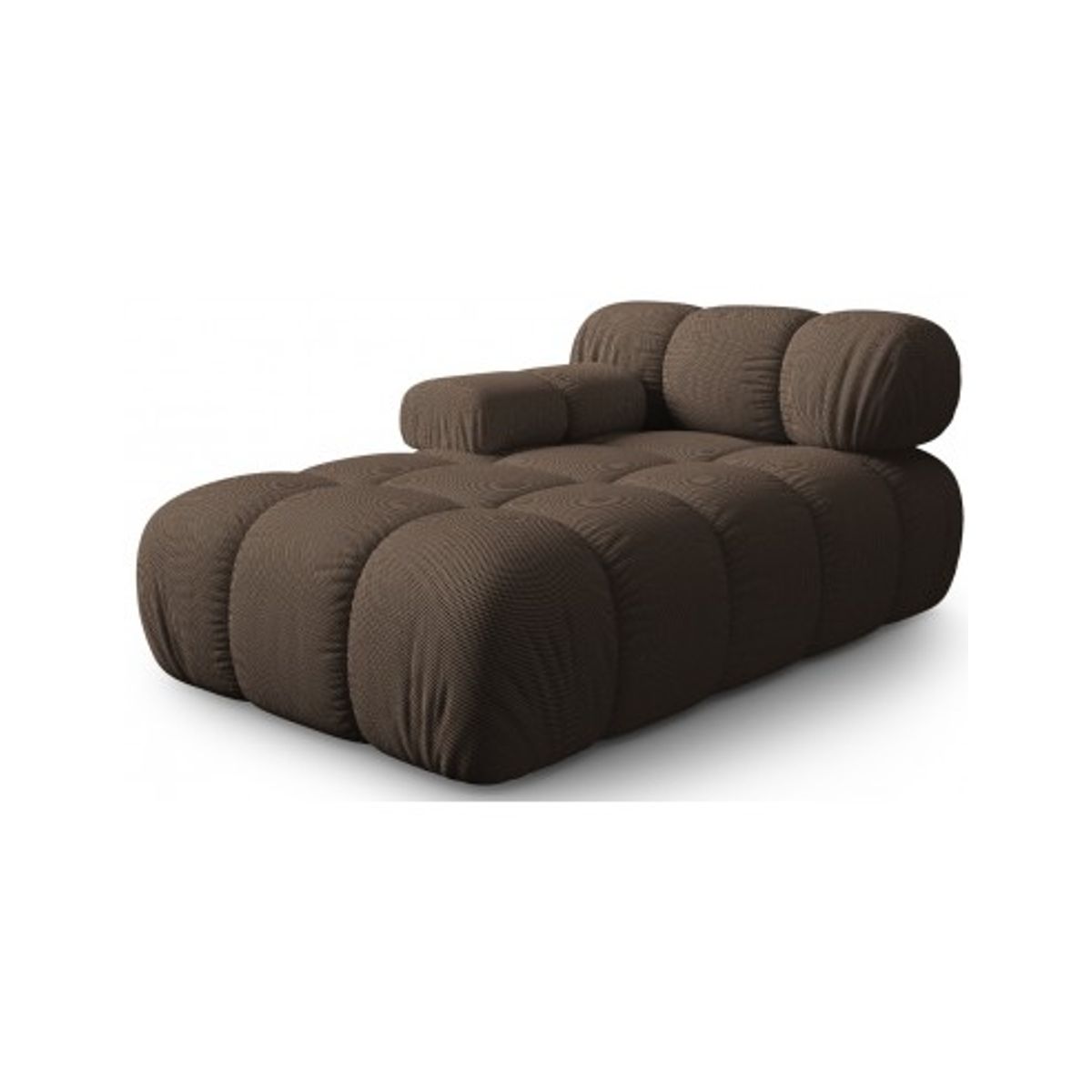 Bellis venstrevendt daybed i 3D polyester B155 cm - Brun