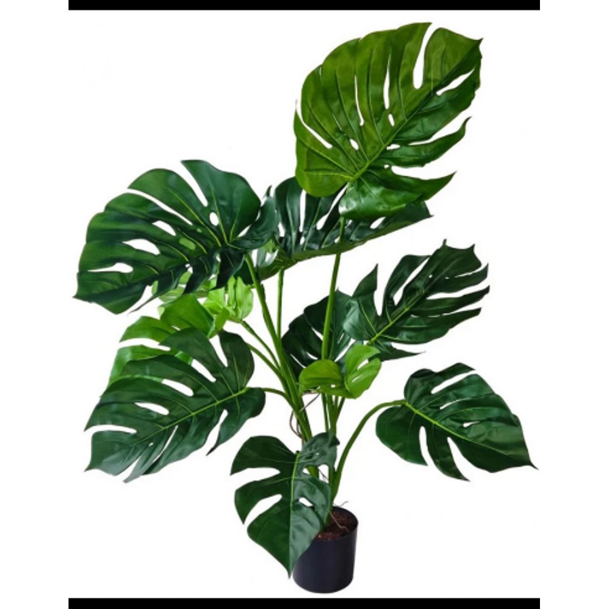 Stor kunstig Monstera plante H80 cm