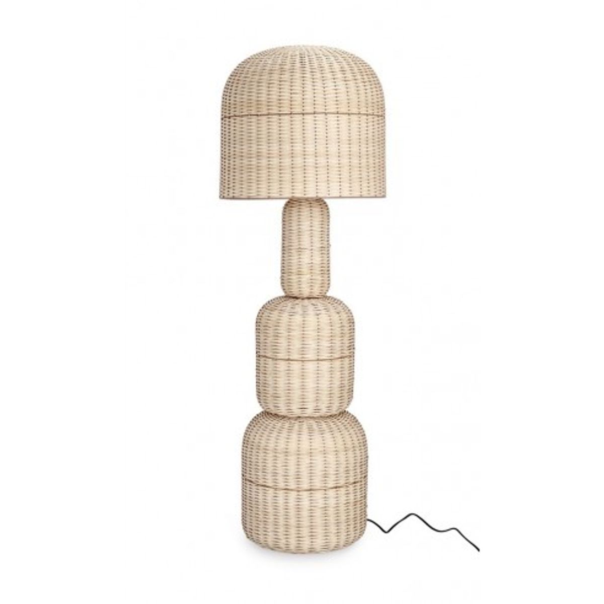 Sikkim Gulvlampe i rattan 1 x E27 H157 cm - Natur