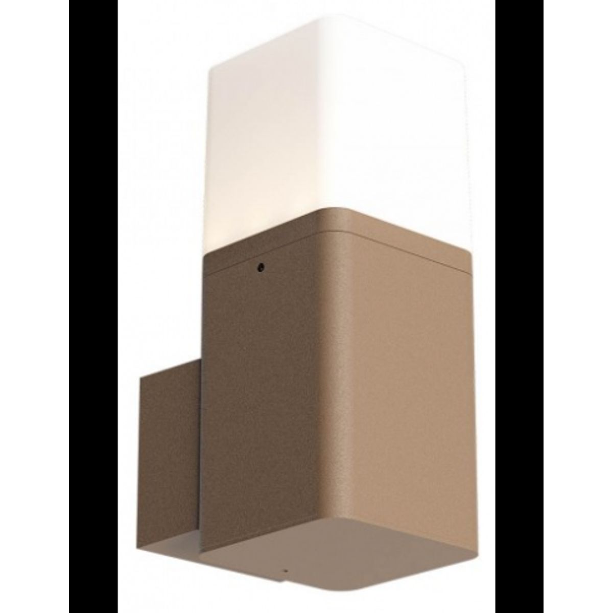 VOLT Væglampe i aluminium og polycarbonat H20 cm 1 x 13W SMD LED - Mat corten