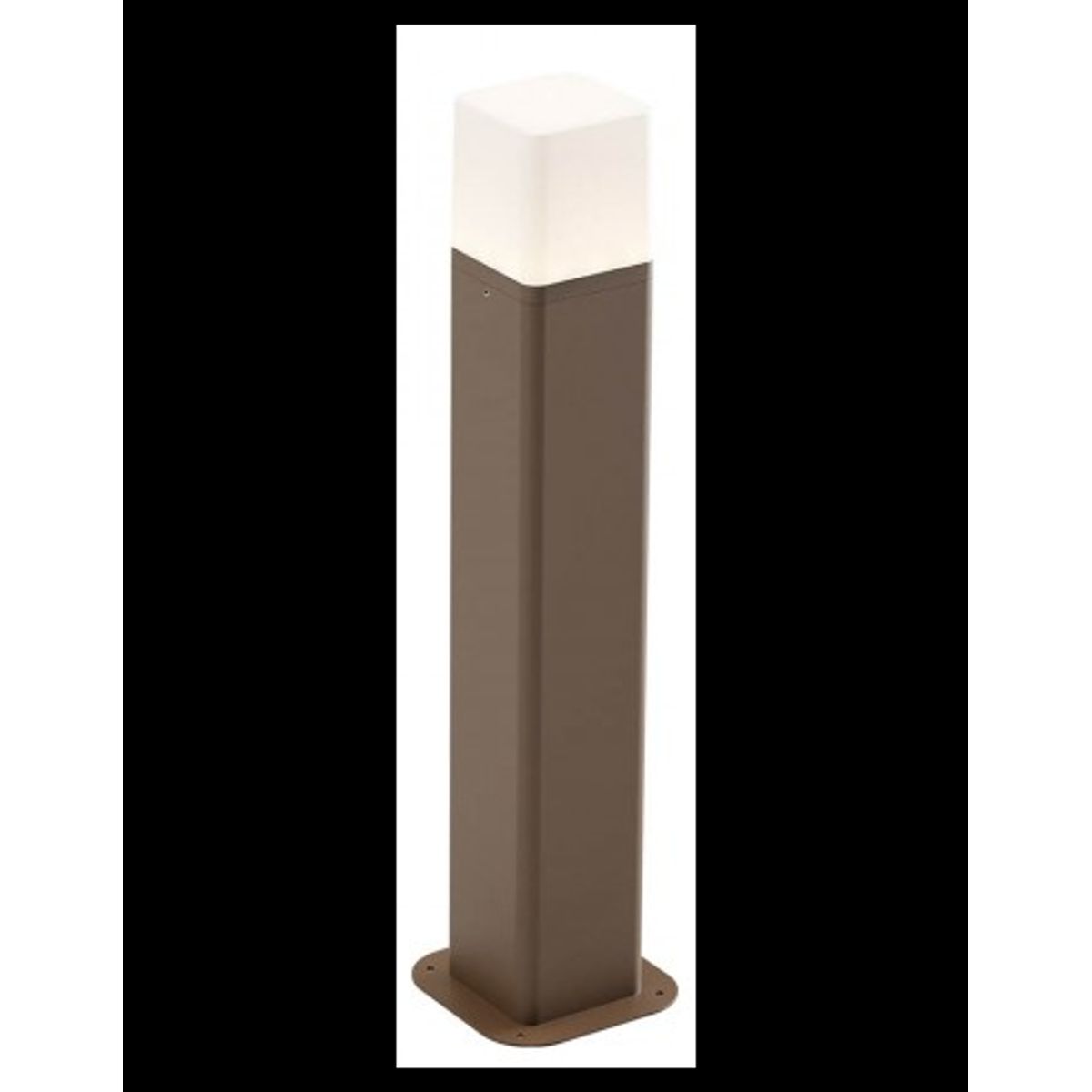 VOLT Bedlampe i aluminium og polycarbonat H50 cm 1 x 13W SMD LED - Mat corten