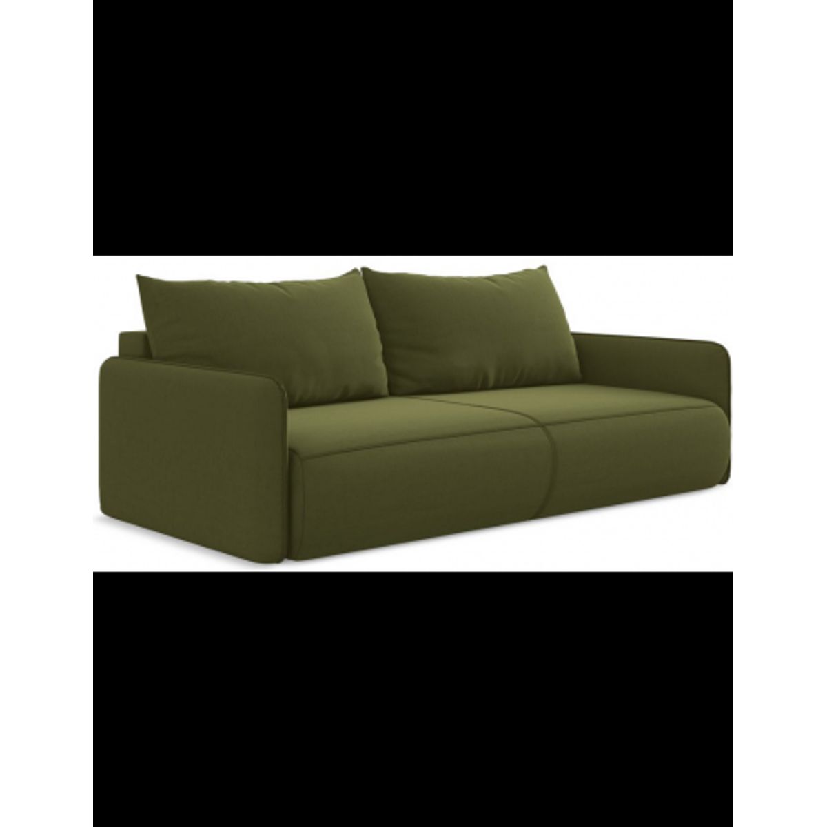 Nanea sovesofa i velour B216 cm - Oliven