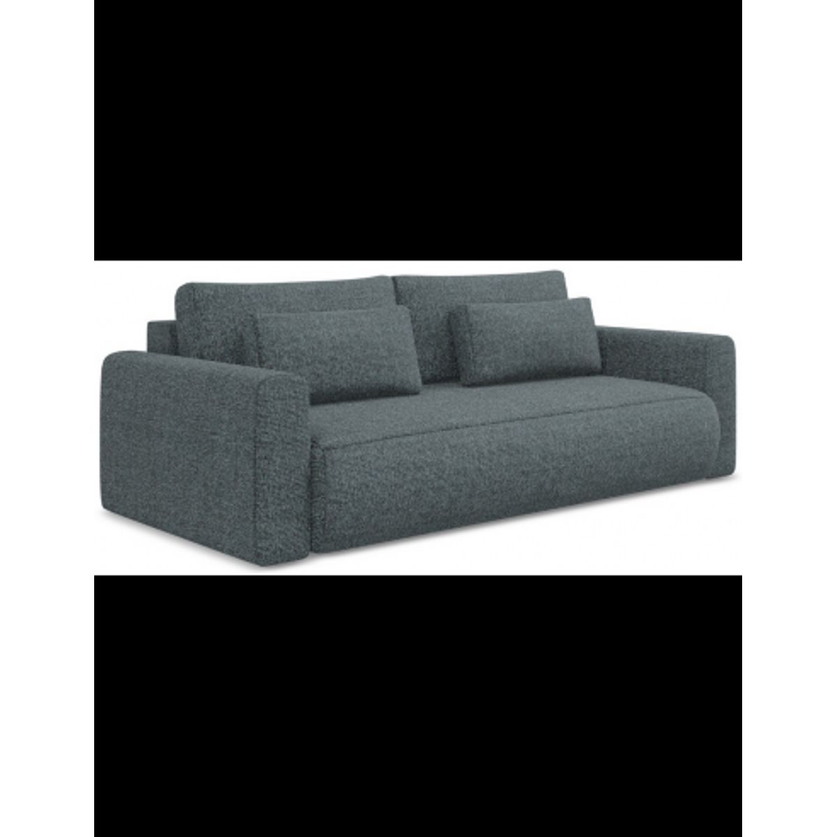 Kapua sovesofa i polyester B238 cm - Meleret grafitgrå