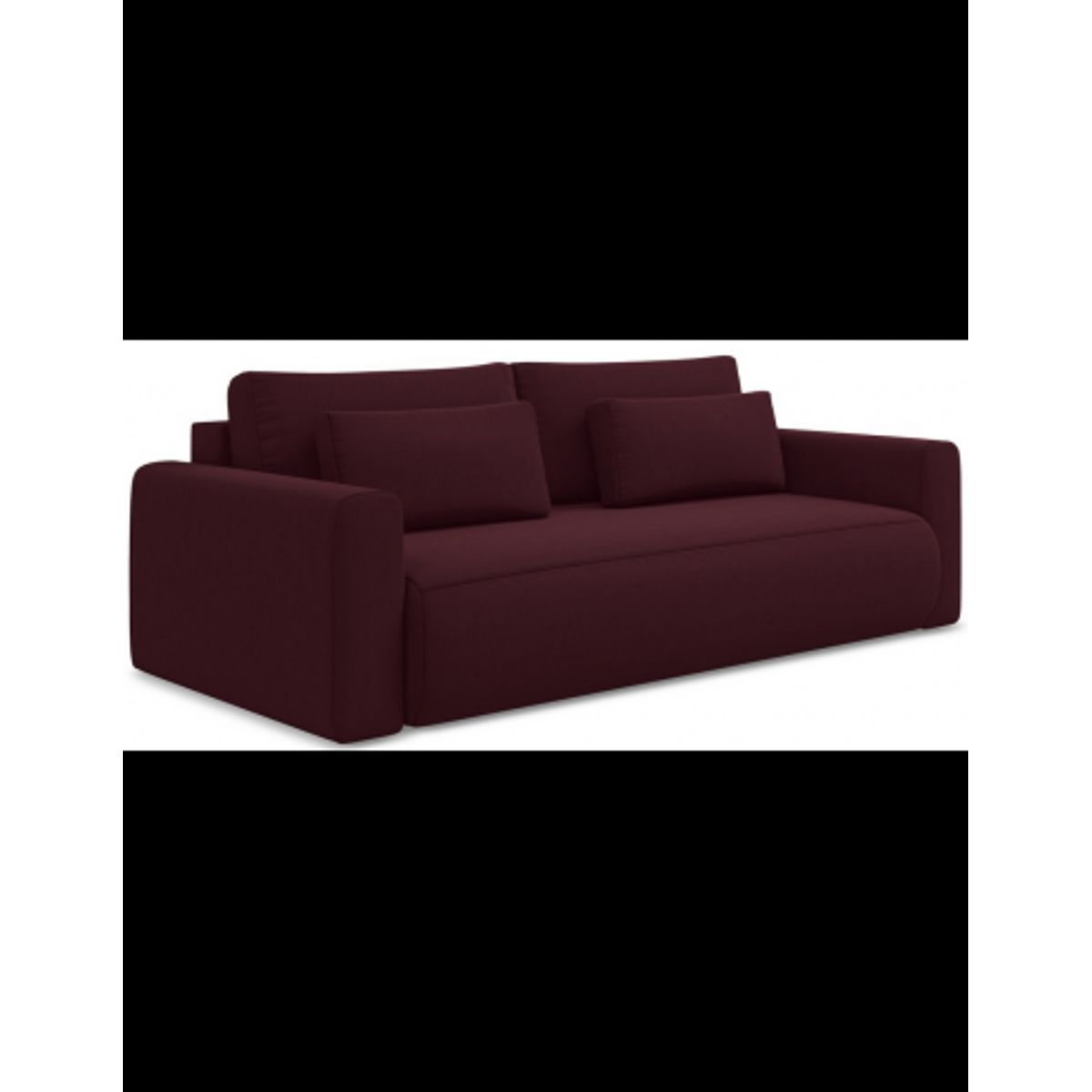 Kapua sovesofa i velour B238 cm - Blomme