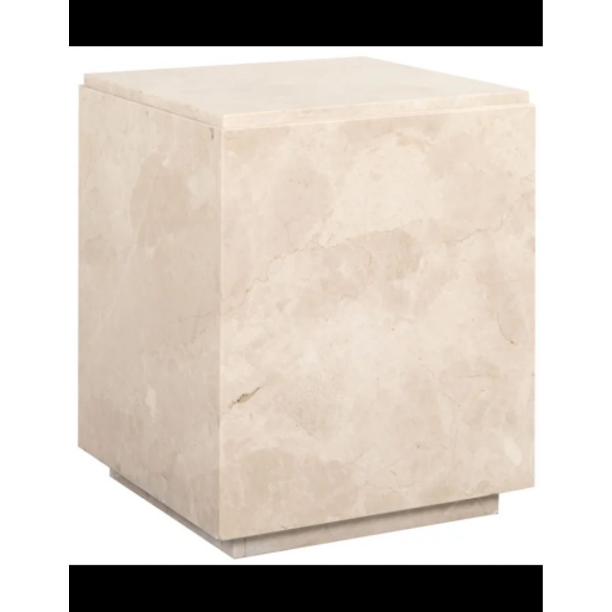 Stanford sidebord i marmor 45 x 45 cm - Beige marmor