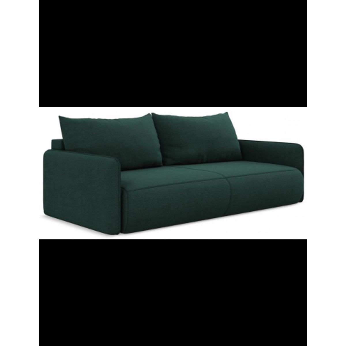 Nanea sovesofa i polyester B216 cm - Flaskegrøn