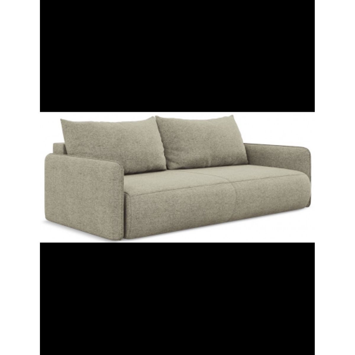 Nanea sovesofa i chenille B216 cm - Khaki