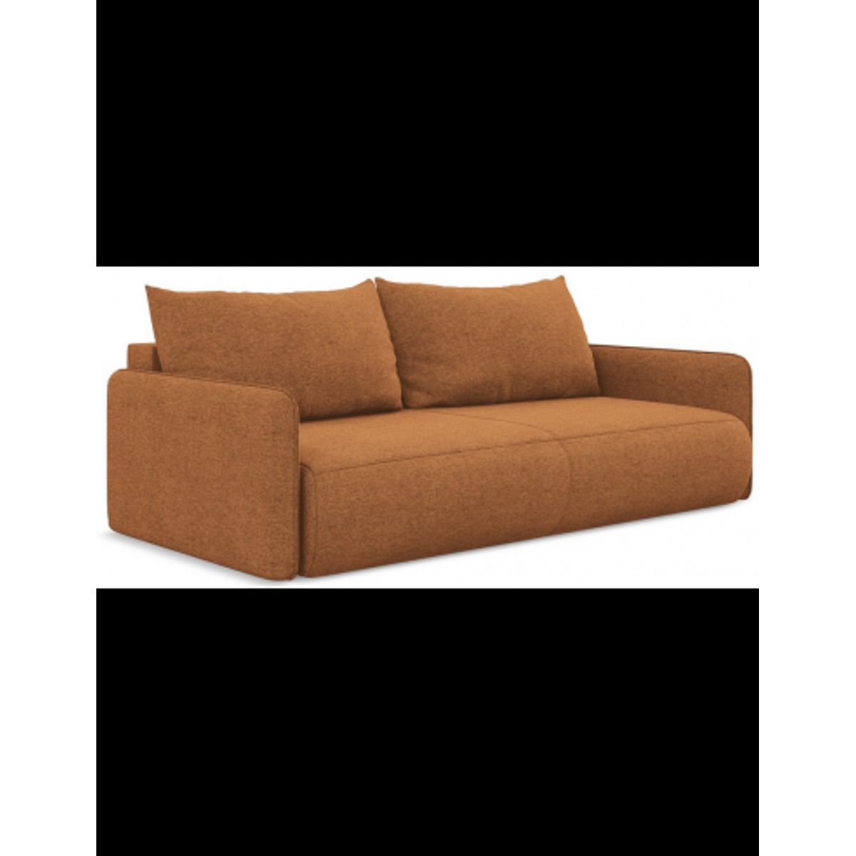 Nanea sovesofa i chenille B216 cm - Terracotta