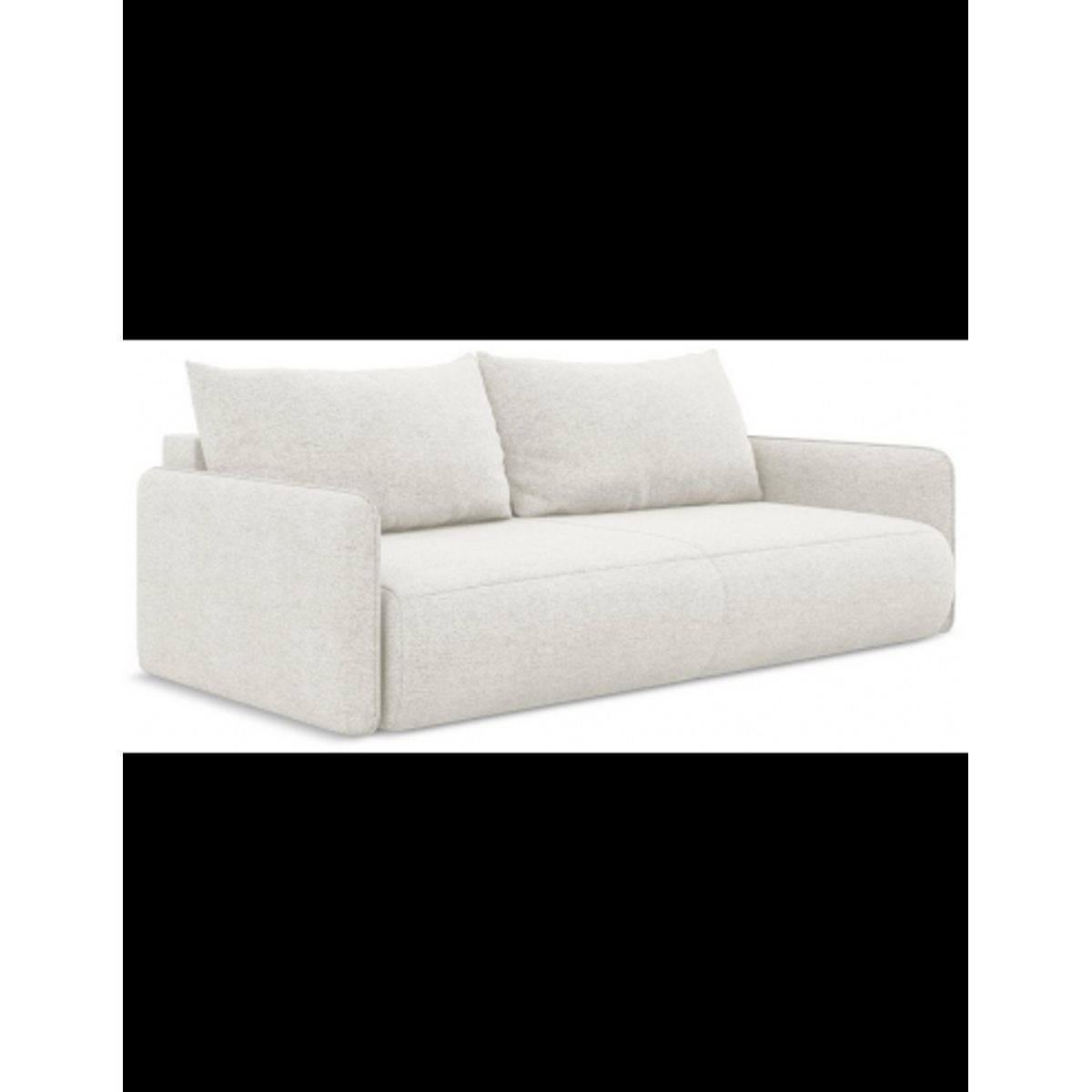 Nanea sovesofa i chenille B216 cm - Hvid