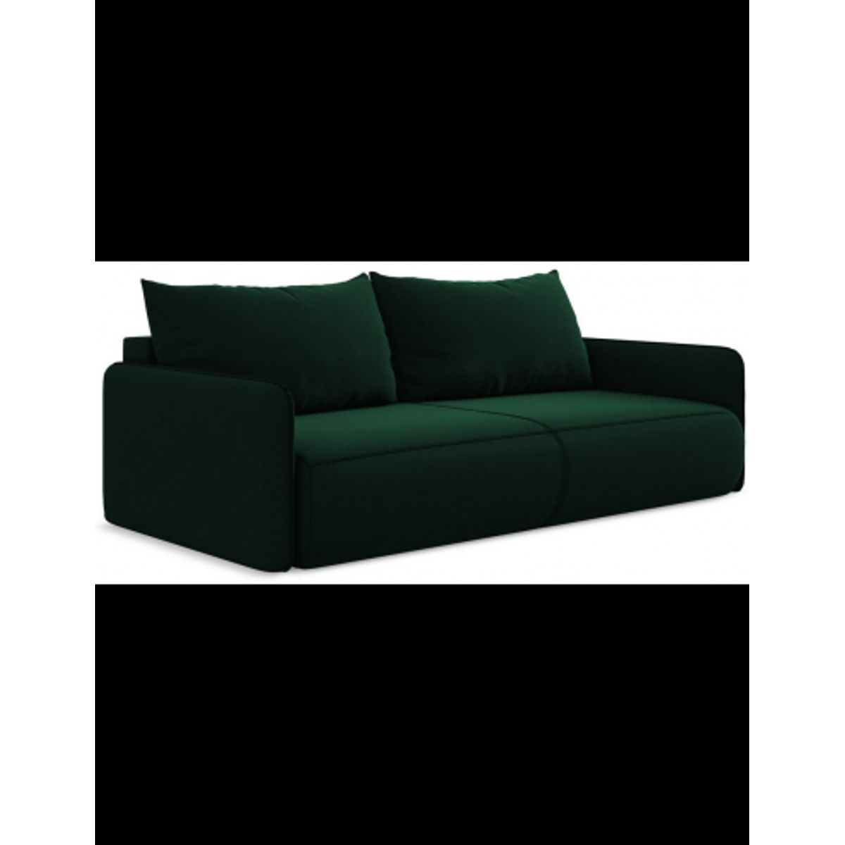 Nanea sovesofa i velour B216 cm - Flaskegrøn