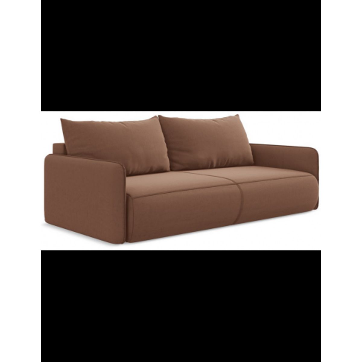 Nanea sovesofa i velour B216 cm - Brun