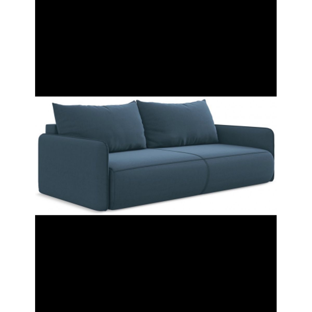 Nanea sovesofa i velour B216 cm - Jeansblå