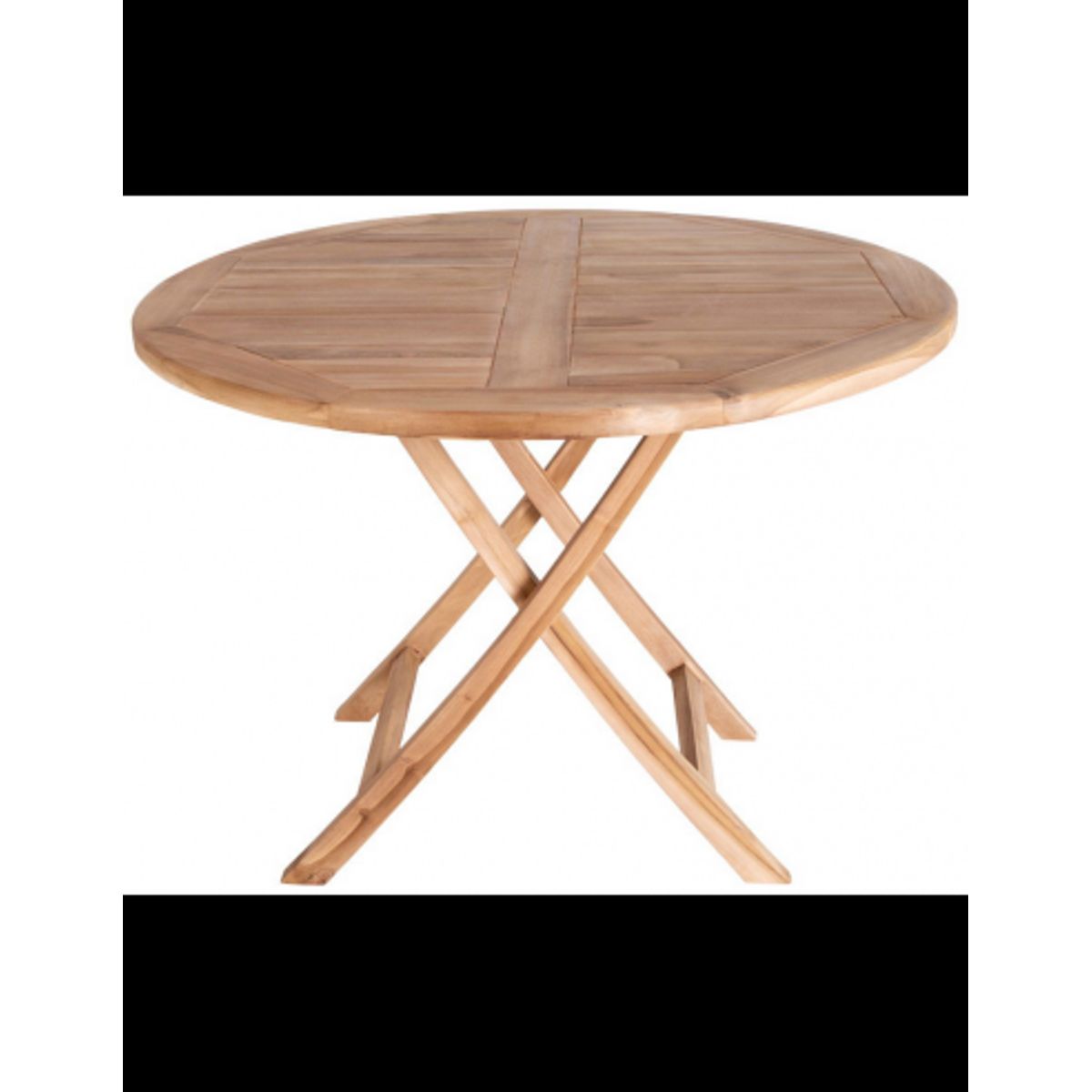 OVIEDO Rundt havebord i teaktræ H75 x Ø100 cm - Teak