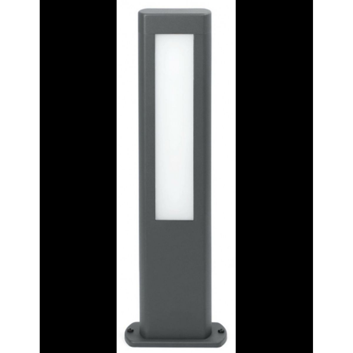 NANDA Udendørs bedlampe i aluminium og polycarbonat H50 cm 12W SMD LED - Mørkegrå/Hvid