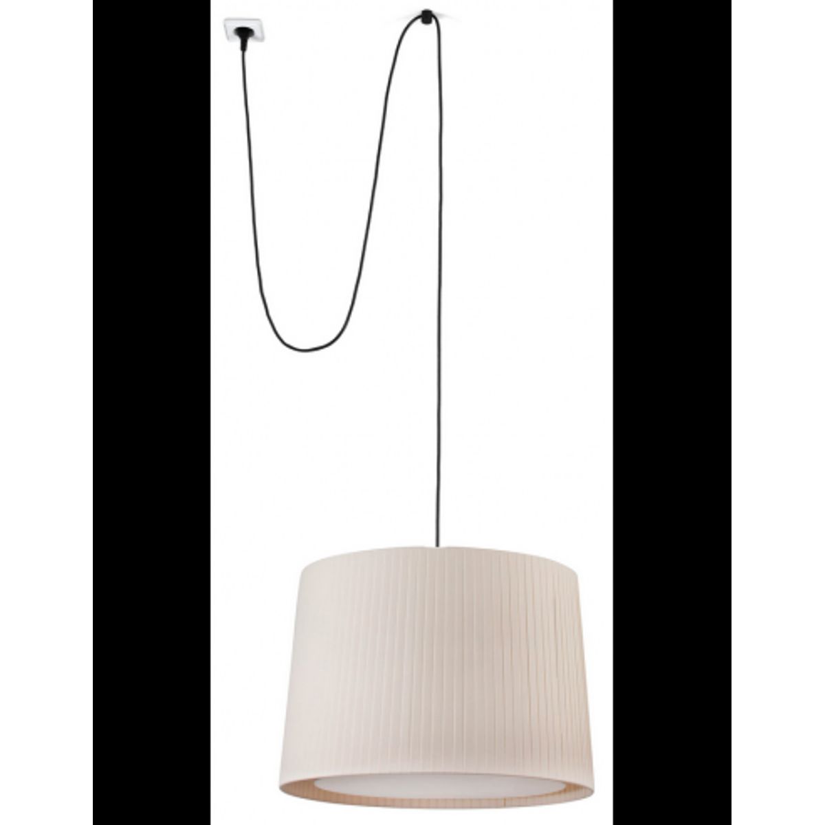 SAMBA Loftlampe transportabel med strømstik Ø50 cm 1 x E27 - Beige