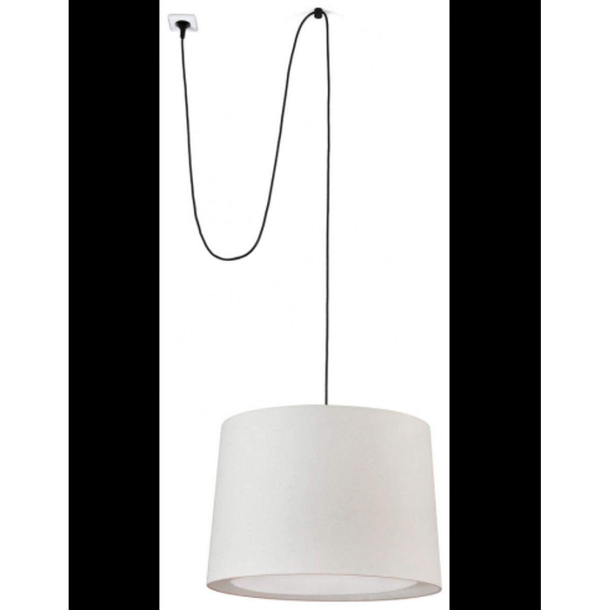 CONGA Loftlampe transportabel med strømstik Ø50 cm 1 x E27 - Beige