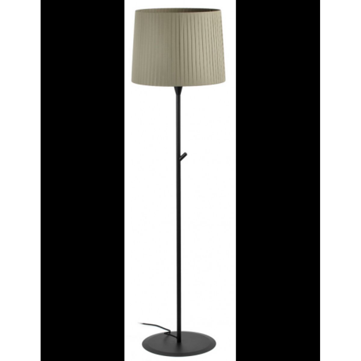 SAMBA Gulvlampe i stål og båndtekstil H154 cm 1 x E27 - Sort/Grøn