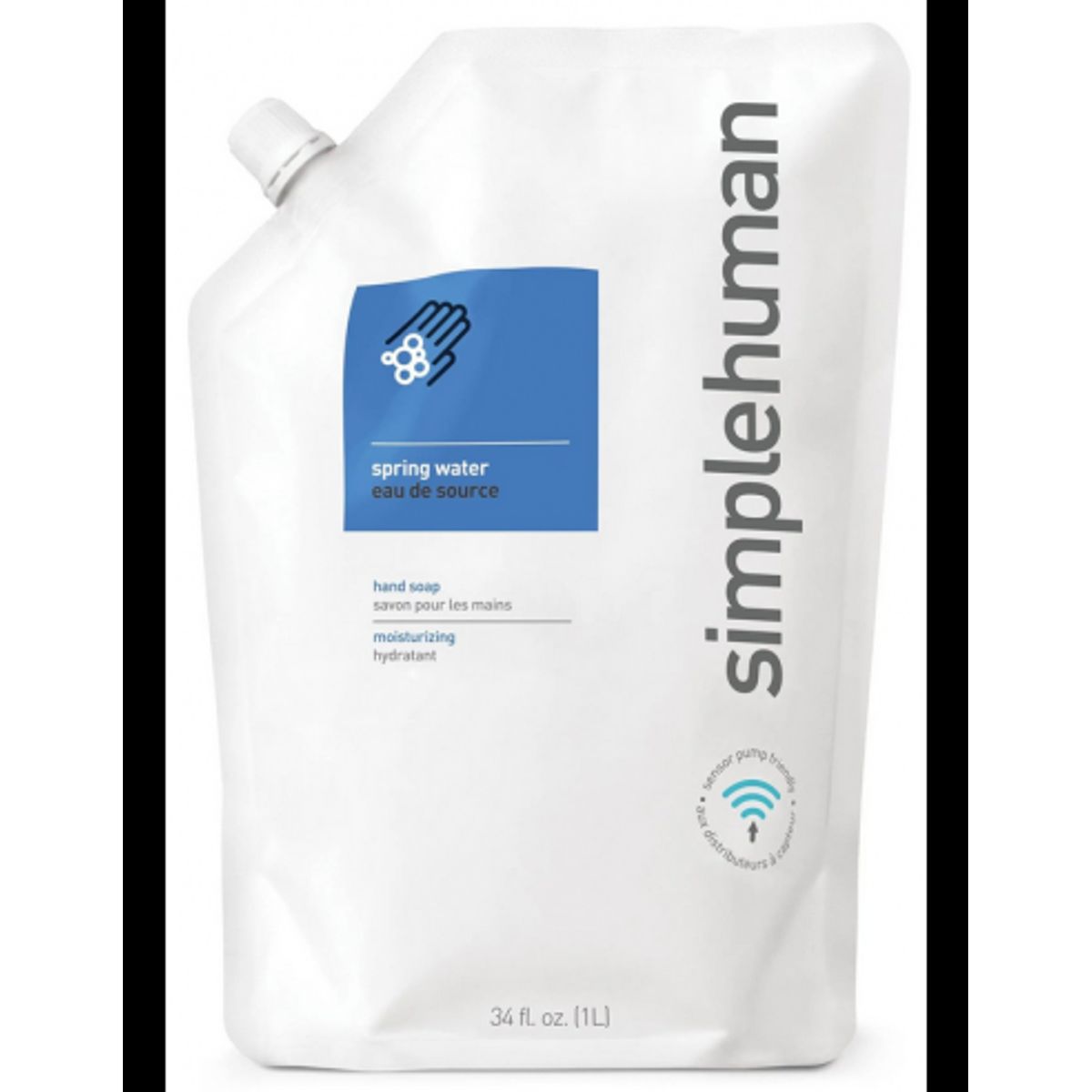 Simplehuman flydende refill håndsæbe 1000 ml - Kildevand