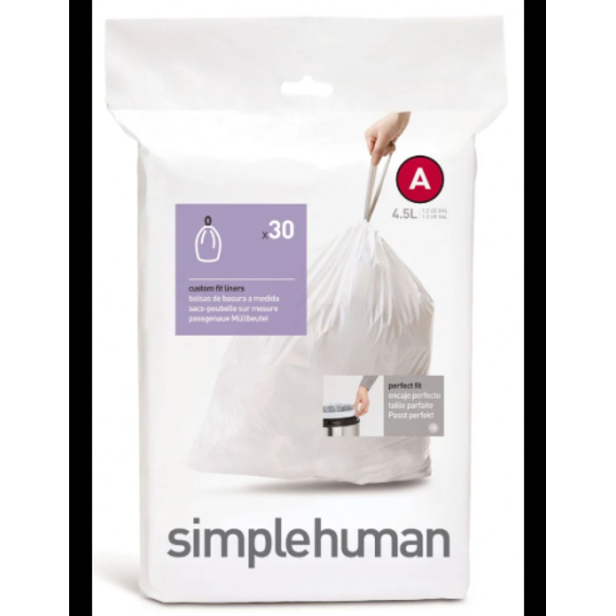 Simplehuman affaldsposer KODE A 30 stk., 4,5 liter