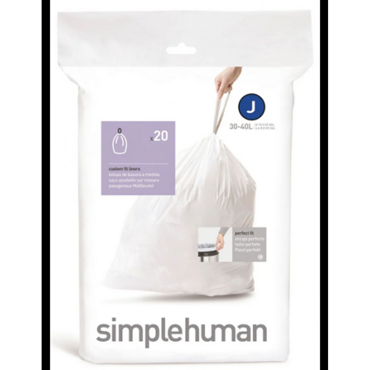 Simplehuman affaldsposer KODE J 20 stk., 30 - 40 liter