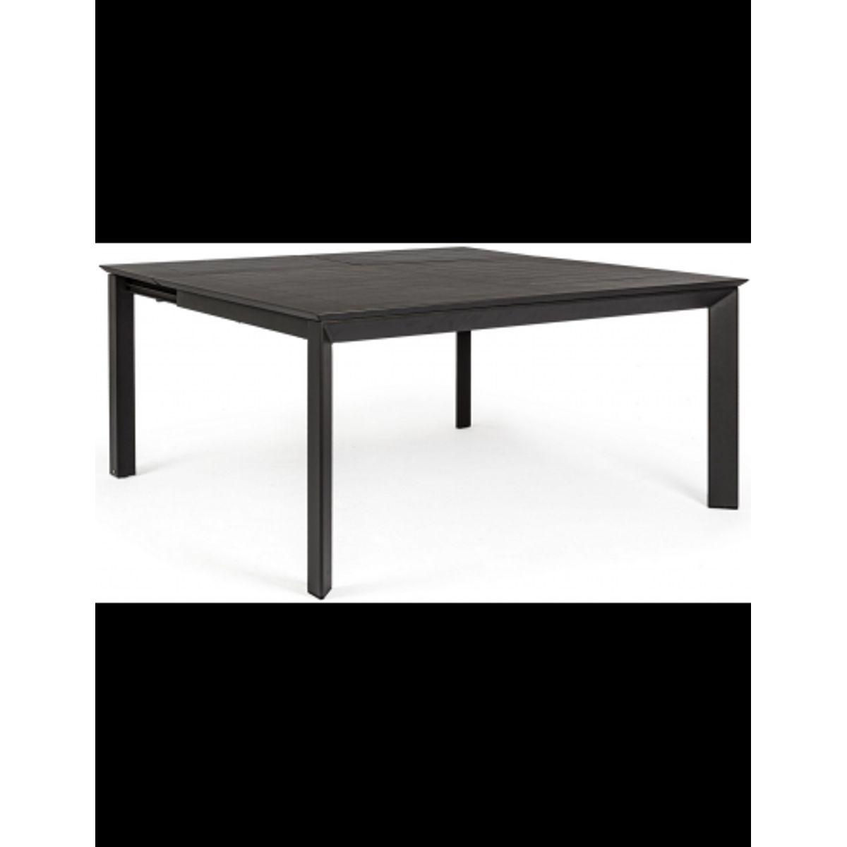 KONNOR Havebord med udtræk i aluminium 110 - 160 x 160 cm - Charcoal