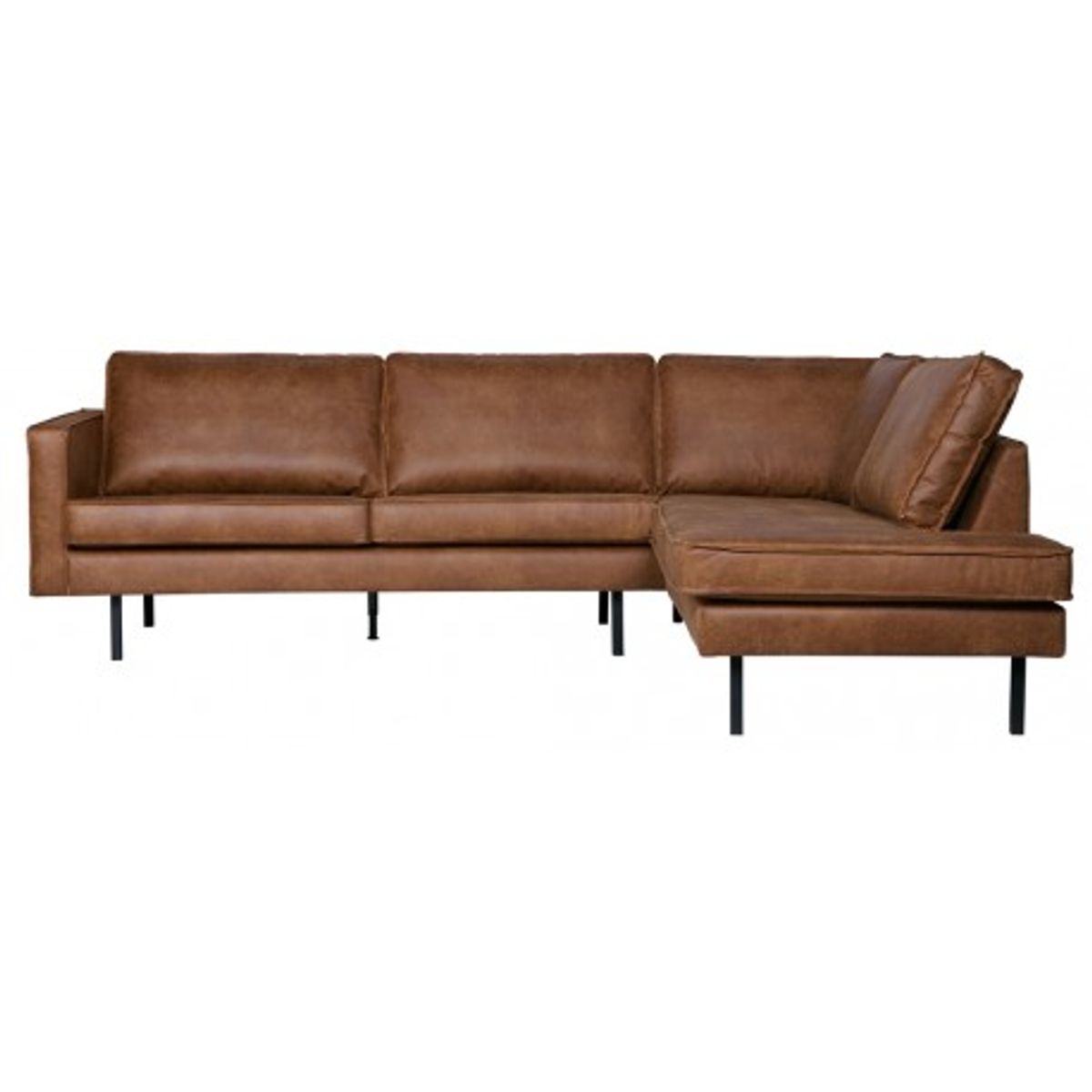 Rodeo Hjørnesofa højrevendt i læder 266 x 213 cm - Vintage cognac