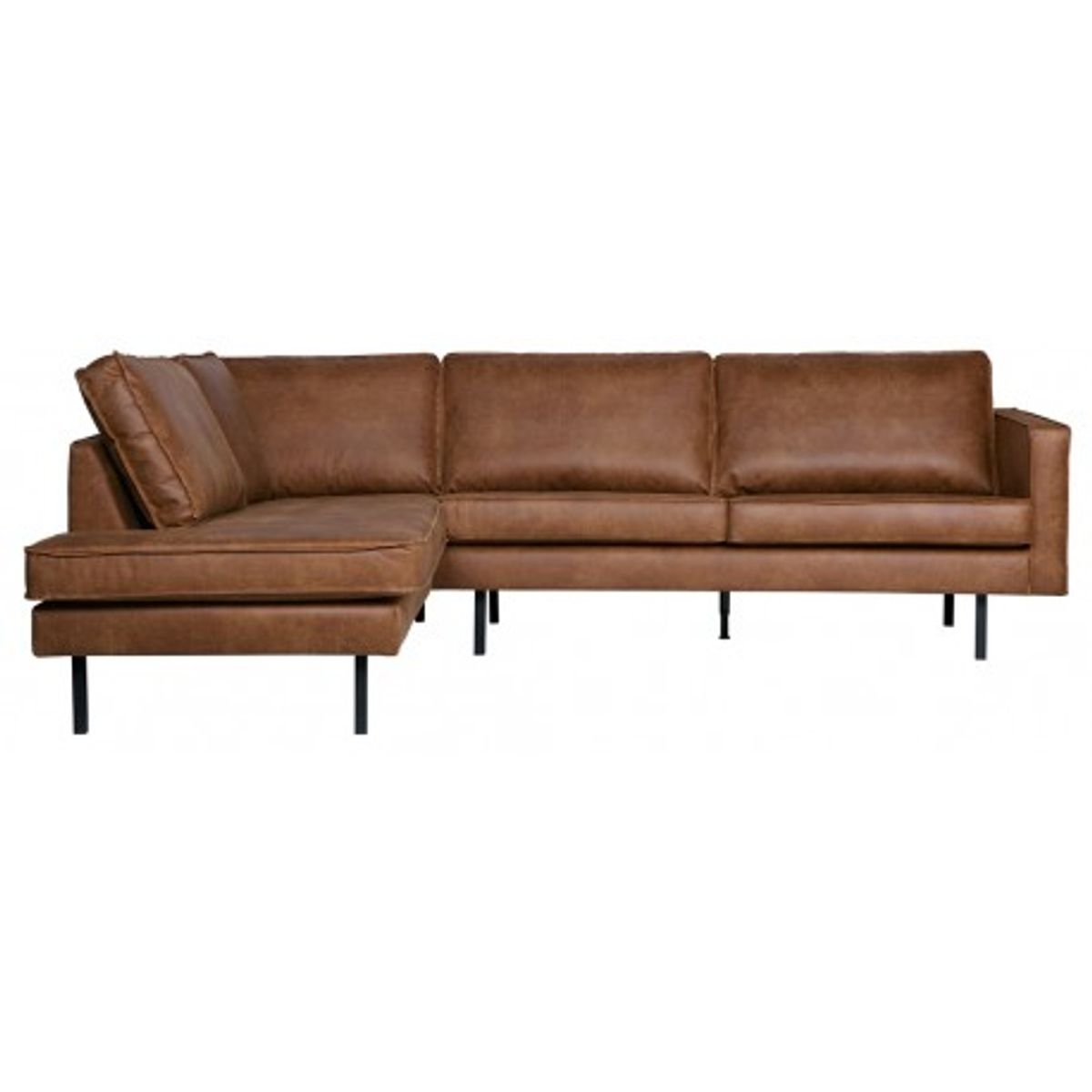 Rodeo Hjørnesofa venstrevendt i læder 266 x 213 cm - Vintage cognac