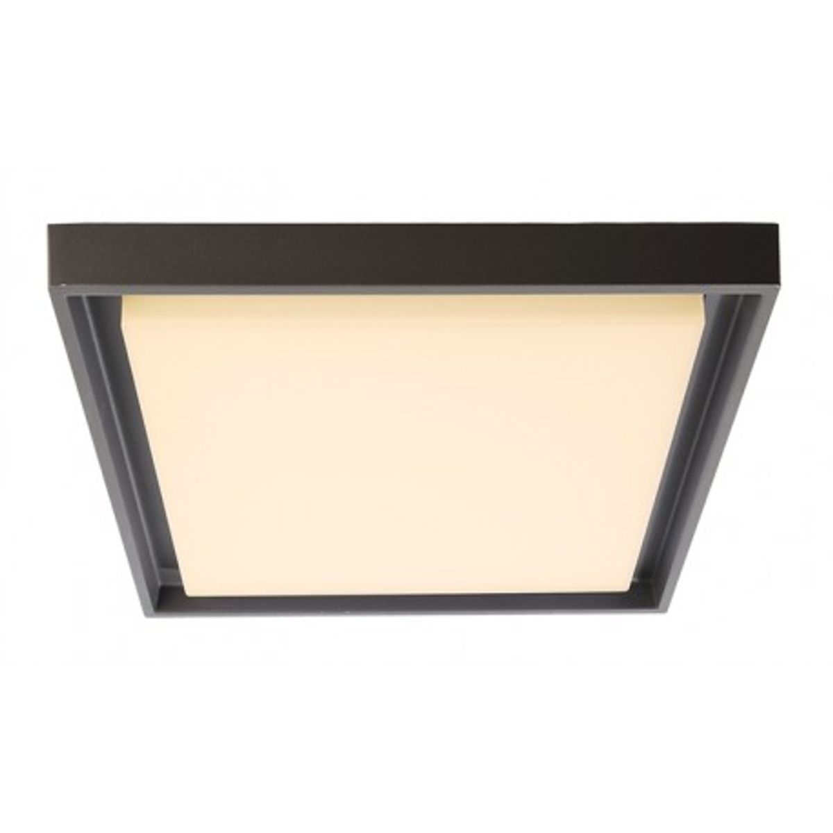 Arneb plafond 30W LED 34 x 34 cm varm hvid - Mørkegrå