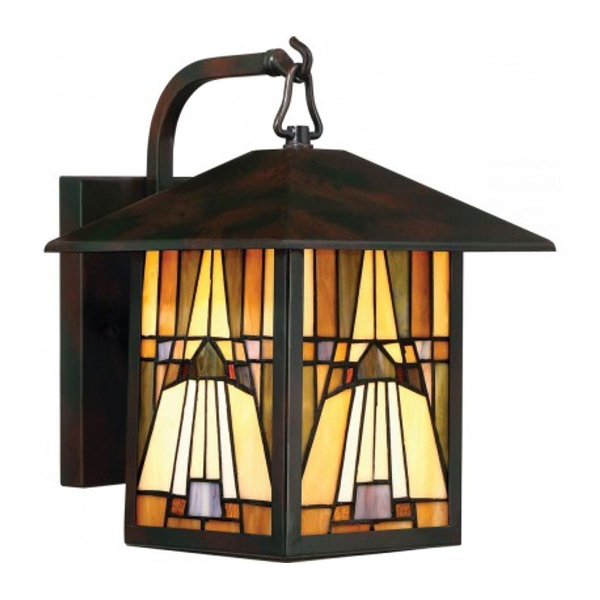 Inglenook Tiffany Udendørs Væglampe H31,4 cm 1 x E27