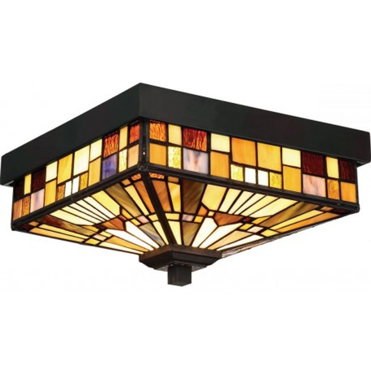 Inglenook Tiffany Udendørs Loftlampe 26,1 x 26,1 cm 2 x E27