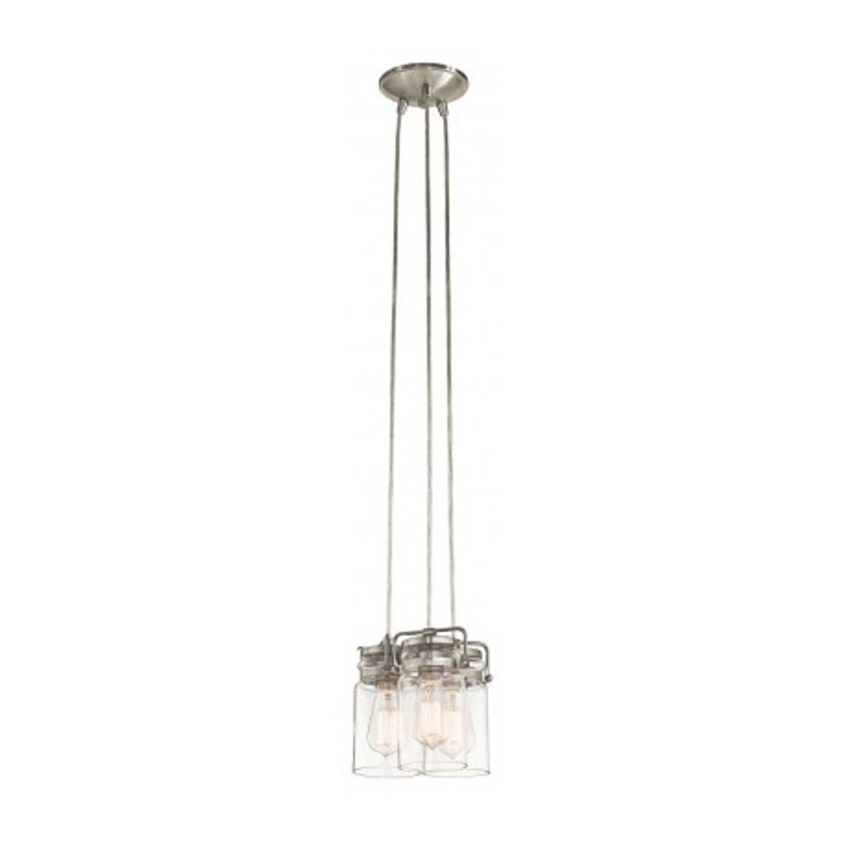 Brinley 3 Loftlampe Ø21,6 cm 3 x E27 - Børstet nikkel