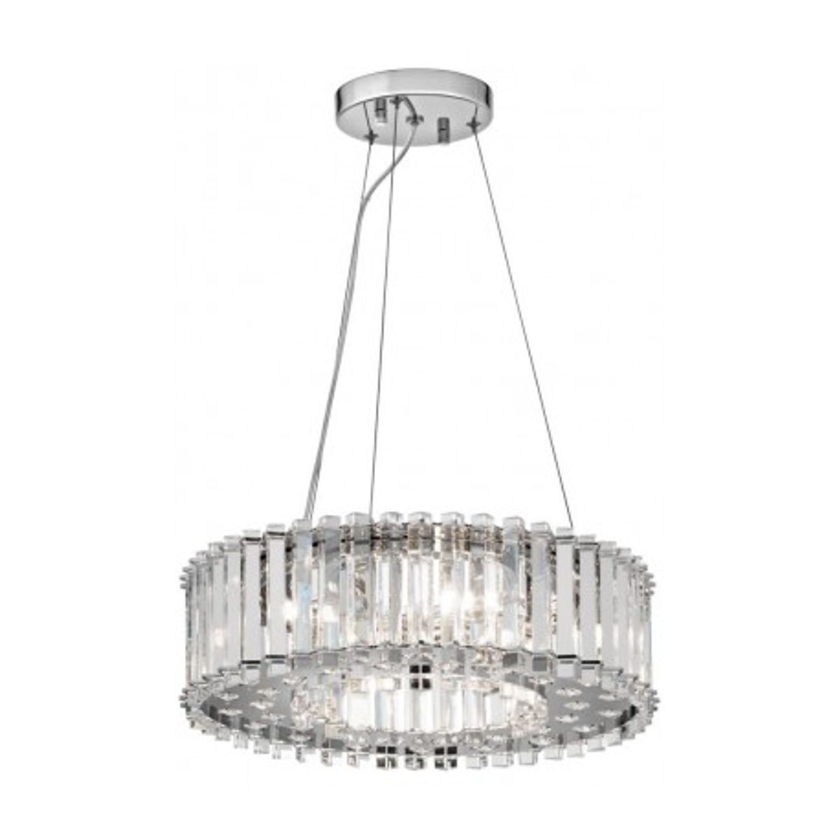 Crystal Lysekrone IP44 Ø43,8 cm 6 x G9 LED - Krom