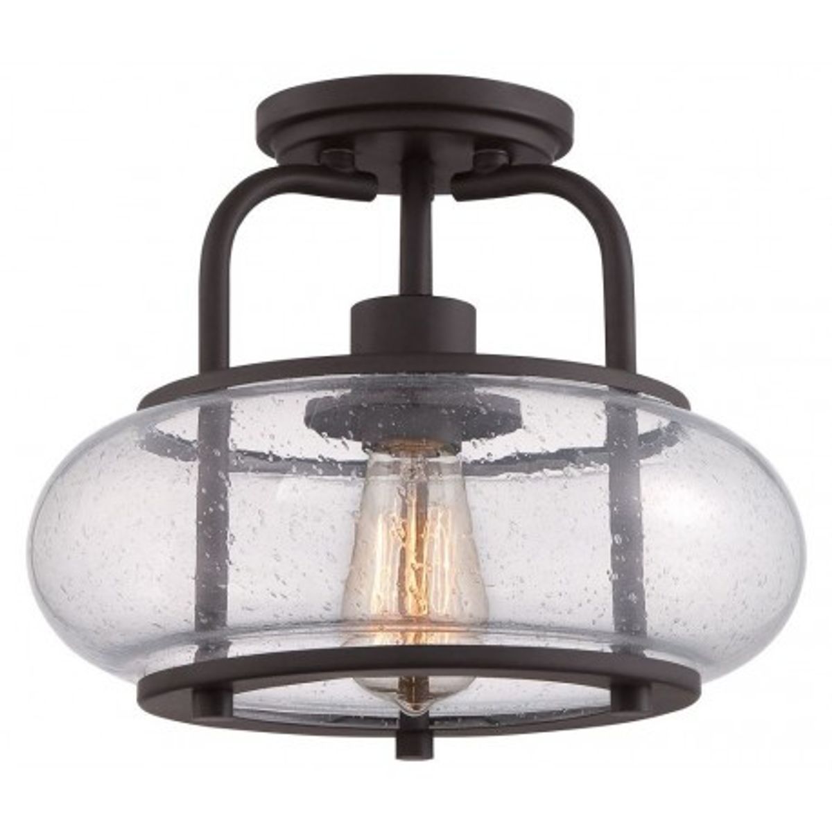 Trilogy Semi-Flush Loftlampe Ø30,5 cm 1 x E27 - Antik bronze