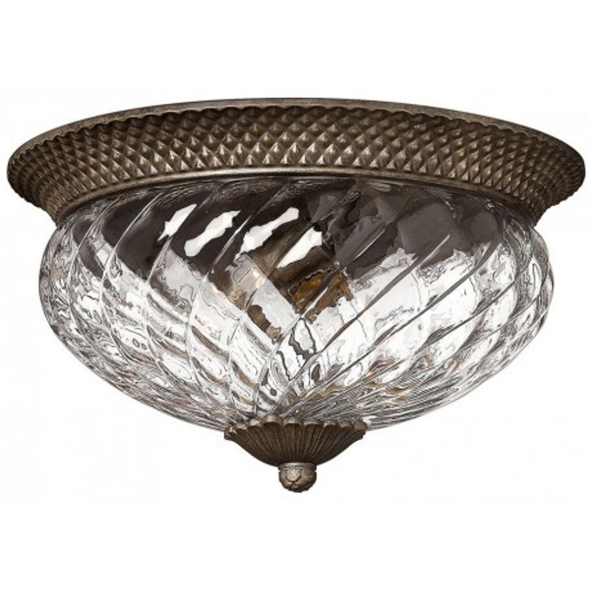 Plantation Plafond Ø40,6 cm 3 x E27 - Aldret bronze