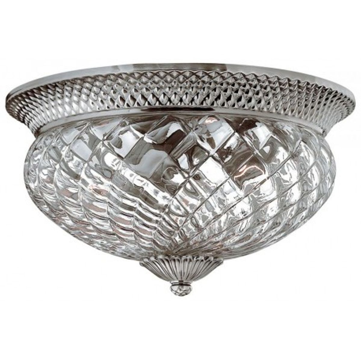 Plantation Plafond Ø40,6 cm 3 x E27 - Poleret antik nikkel