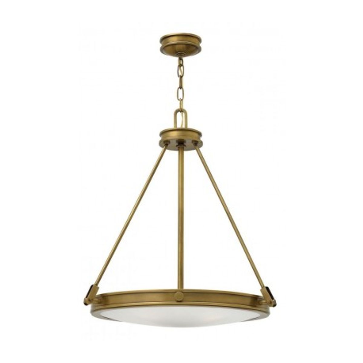 Collier Loftlampe Ø54,3 cm 4 x E14 - Rustik messing