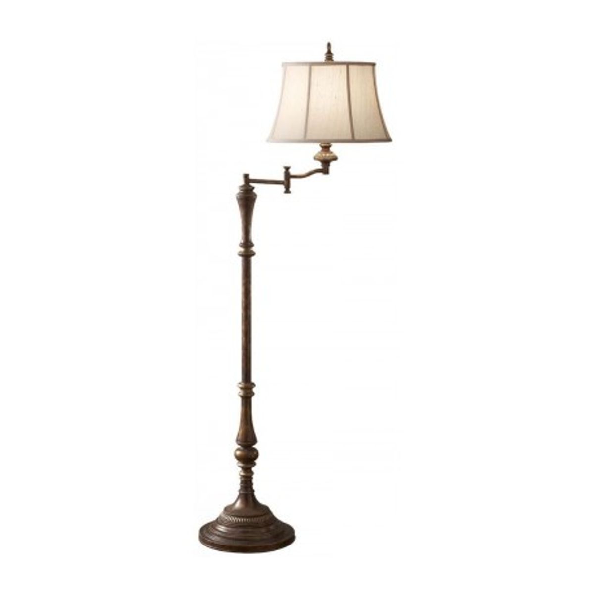 Gibson Gulvlampe H162,6 cm 1 x E27 - Rustik brun/Beige