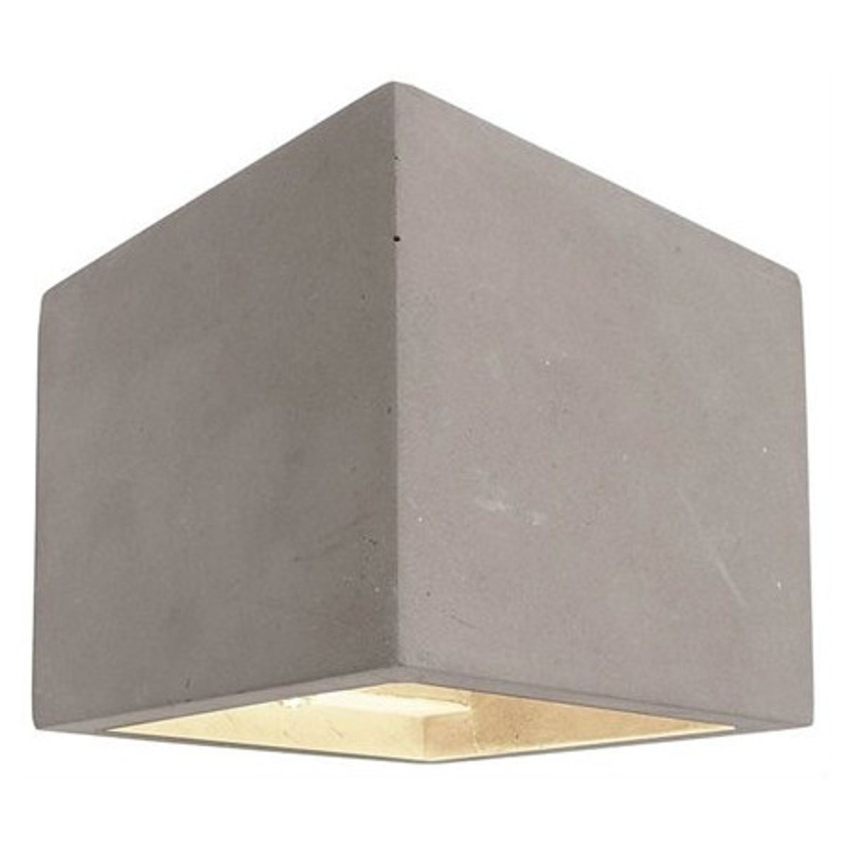 Cube væglampe 1 x 25W G9 H11,5 cm - Medium betongrå