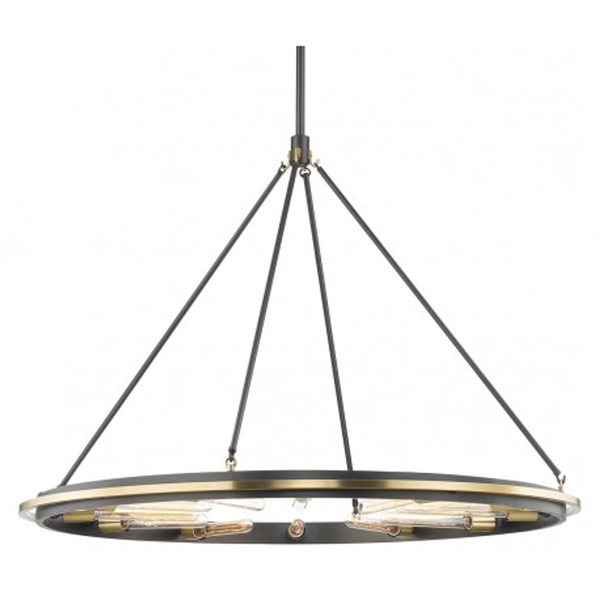 Chambers Lysekrone i stål Ø114 cm 12 x E27 - Sort/Antik bronze