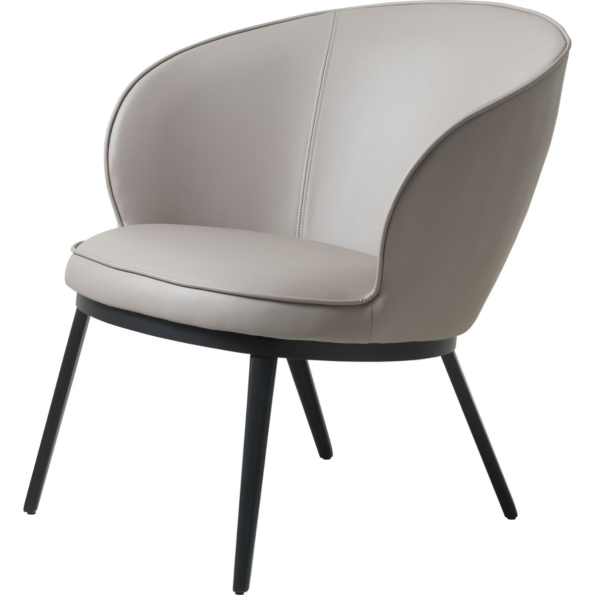 Gain, Loungestol, taupe, H79x73x76,5 cm, kunstlæder