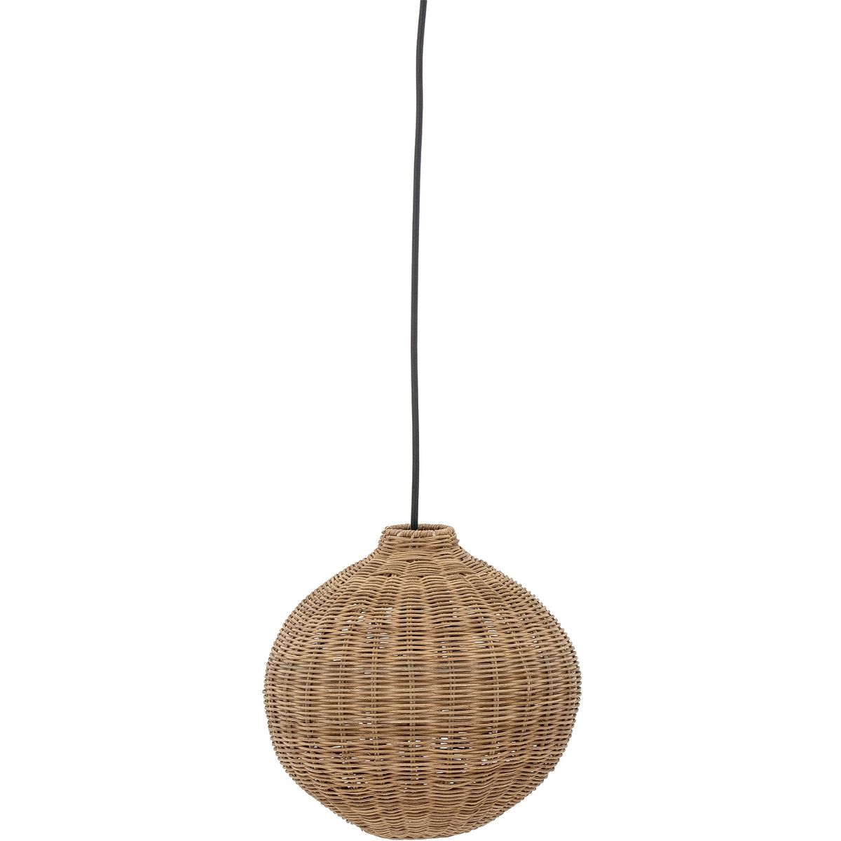 Jamilla, Pendel lampe, natur, H27x26 cm, rattan, metal