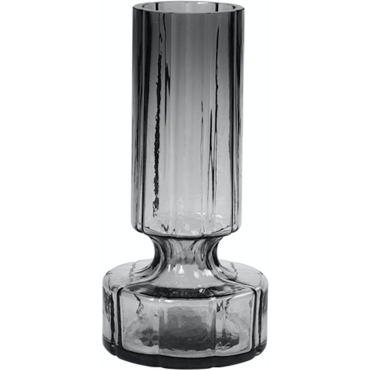 Hyacint, Vase, sort, H12x24,9 cm, mundblæst glas